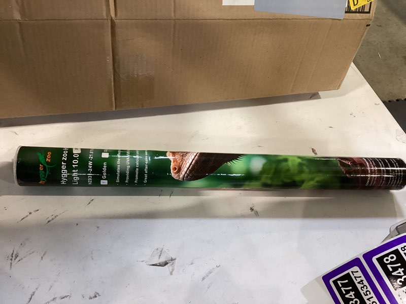 Condition photo showing As Is for uvb light for reptiles bearded dragon, 3 pack t5 uvb reptile light uvb bulb 10.0 24w uva uvb reptile light bulb terrarium light lamp tube for turtle chameleon leopard gecko snake tank, 22 inch t5-22 inch(3 pack)
