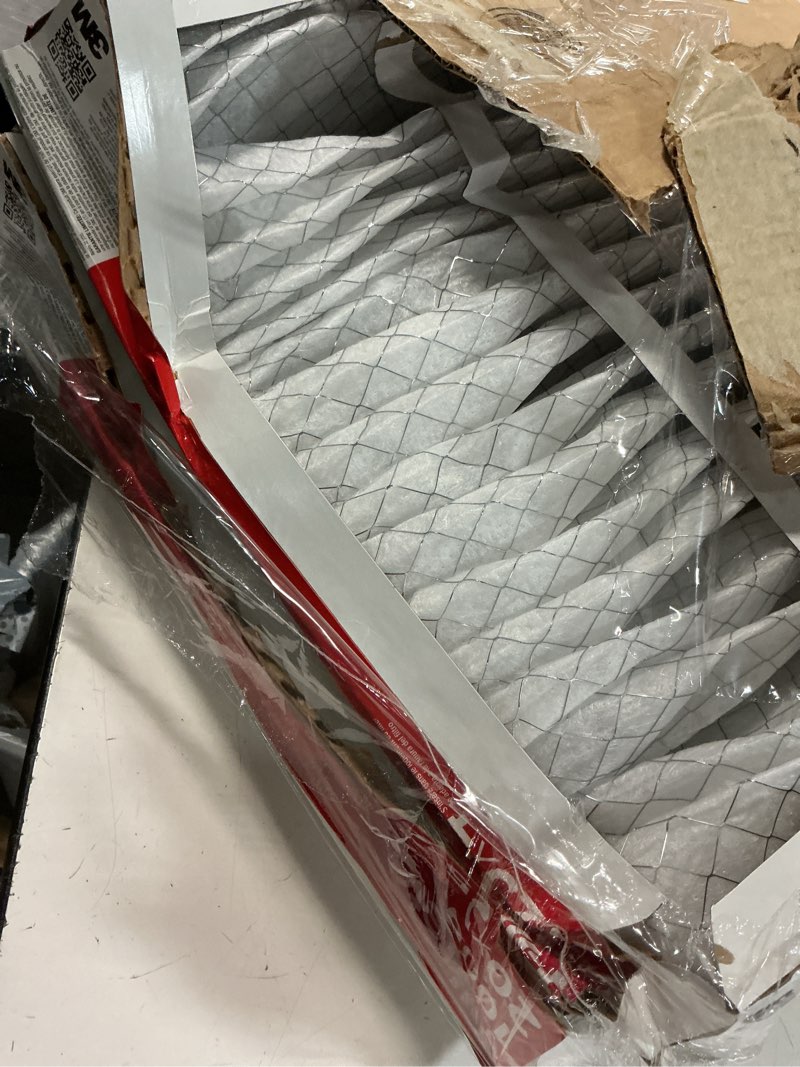 Condition photo showing As Is for filtrete 20x25x4 air filter merv 11, mpr 1000 micro allergen defense 2-pack, fits honeywell & aprilaire, ac furnace hvac filters for home, pleated electrostatic (actual size 19.88 x 24.63 x 4.31 in)