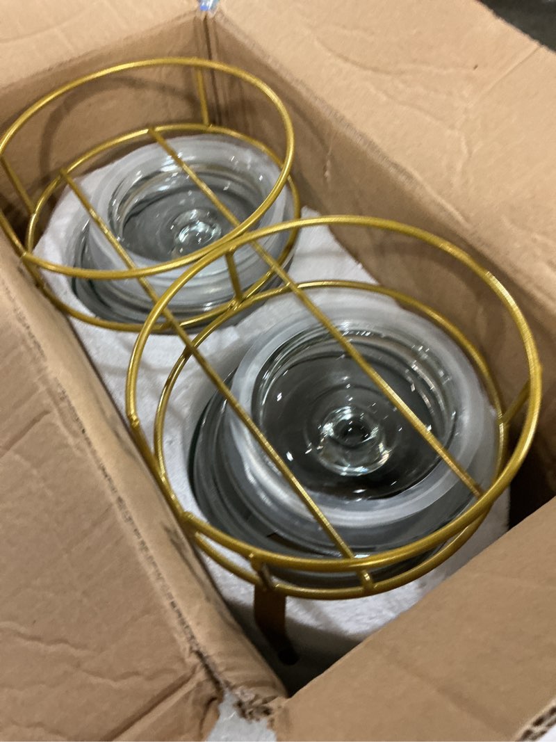 Condition photo showing Good Condition for drink dispensers for parties, 2 pack 1 gallon beverage dispenser with stand, drink dispenser with glass lid, juice dispensers for parties