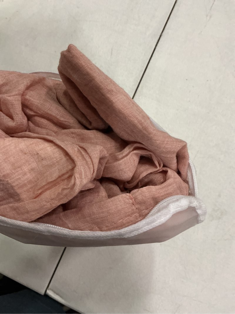 Condition photo showing Good Condition for mhsm sheer… 52”x 96” bluster pink