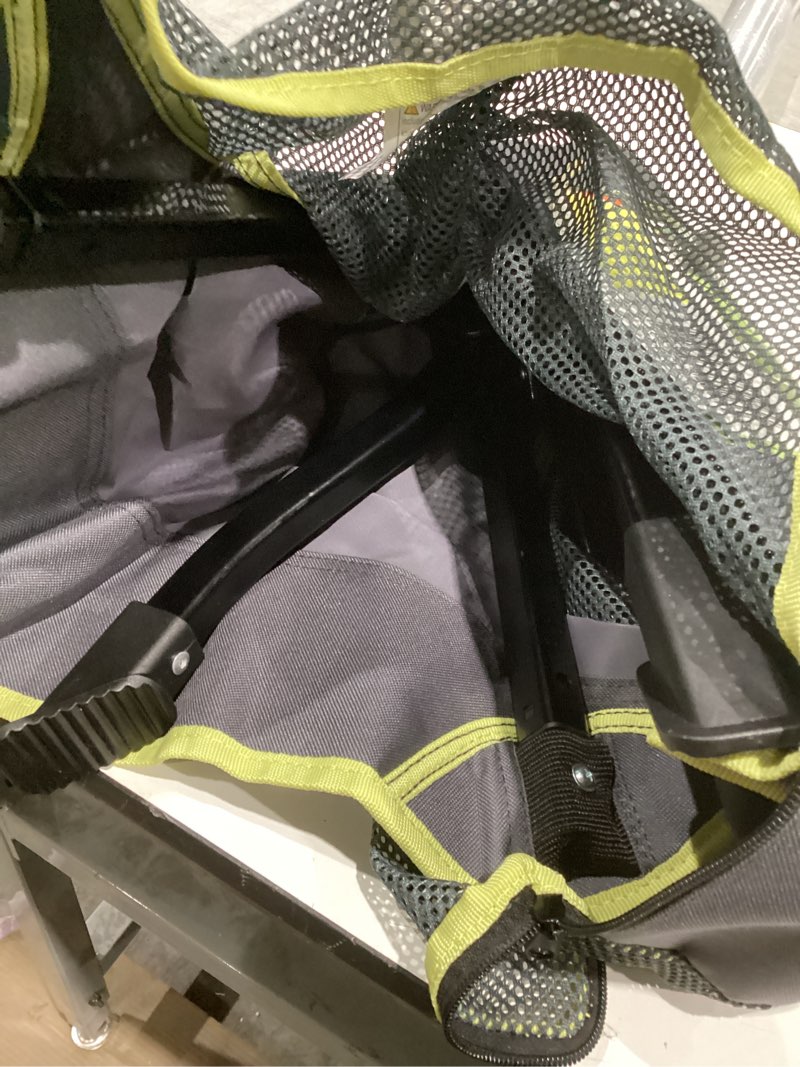 Condition photo showing Good Condition for ozark trail compact camping chair with 360-degree swivel seat and carry bag