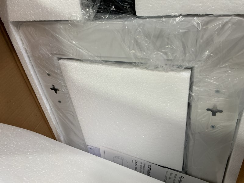 Condition photo showing Good Condition for Door Mirror Full Length with Lights,Tempered Glass 16"x48" Led Full Length Mirror with Dimming & 3 Color Lighting,Door Hanging & Standing Ideal for Bedroom, Dressing Room, Cloakroom Rectangle 48"L×16"W Rectangle