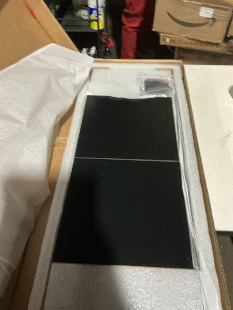 Condition photo showing As Is for Amazon Basics 3-Cube Bookcase Compatible with Fabric Storage Cube Organizers, Black Black 3-Cube