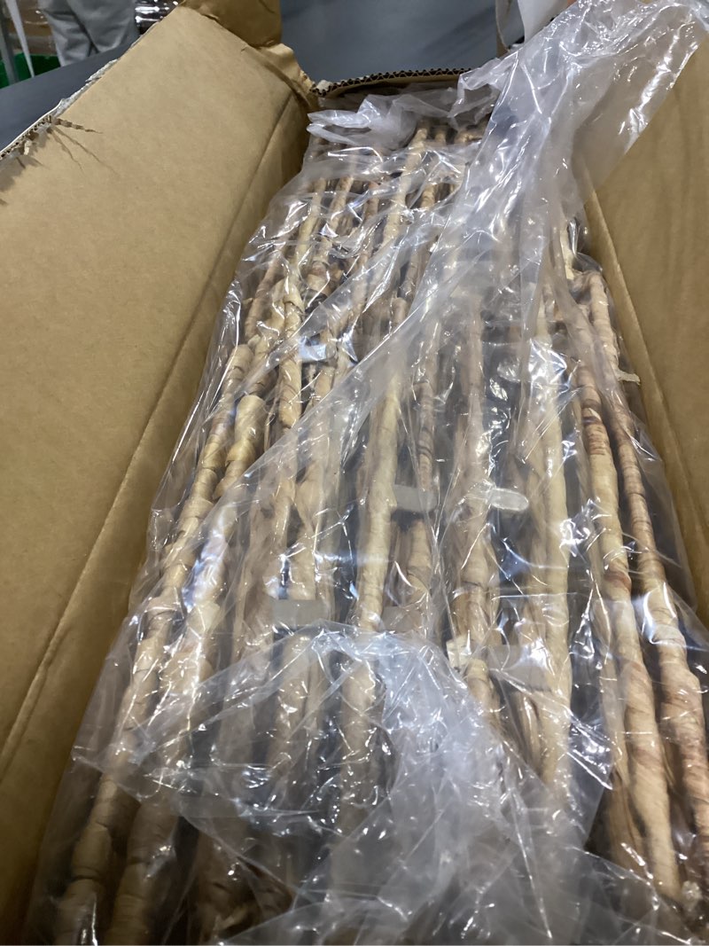 Condition photo showing As Is for Storage Baskets 11x11inch Cube Baskets 4 pcs Baskets,Foldable Handwoven Water Hyacinth Laundry Organizer,Cube Storage Baskets