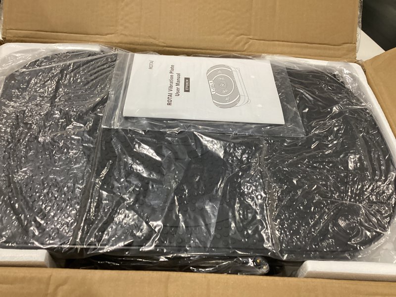 Condition photo showing Good Condition for NOT TESTED Vibration Plate Exercise Machine for Lymphatic Drainage?400 lbs Capacity Shake Plate Vibration Plate Machine for Weight Loss,Vibrating Plate for Full-Body Workouts for Men and Women(Black)