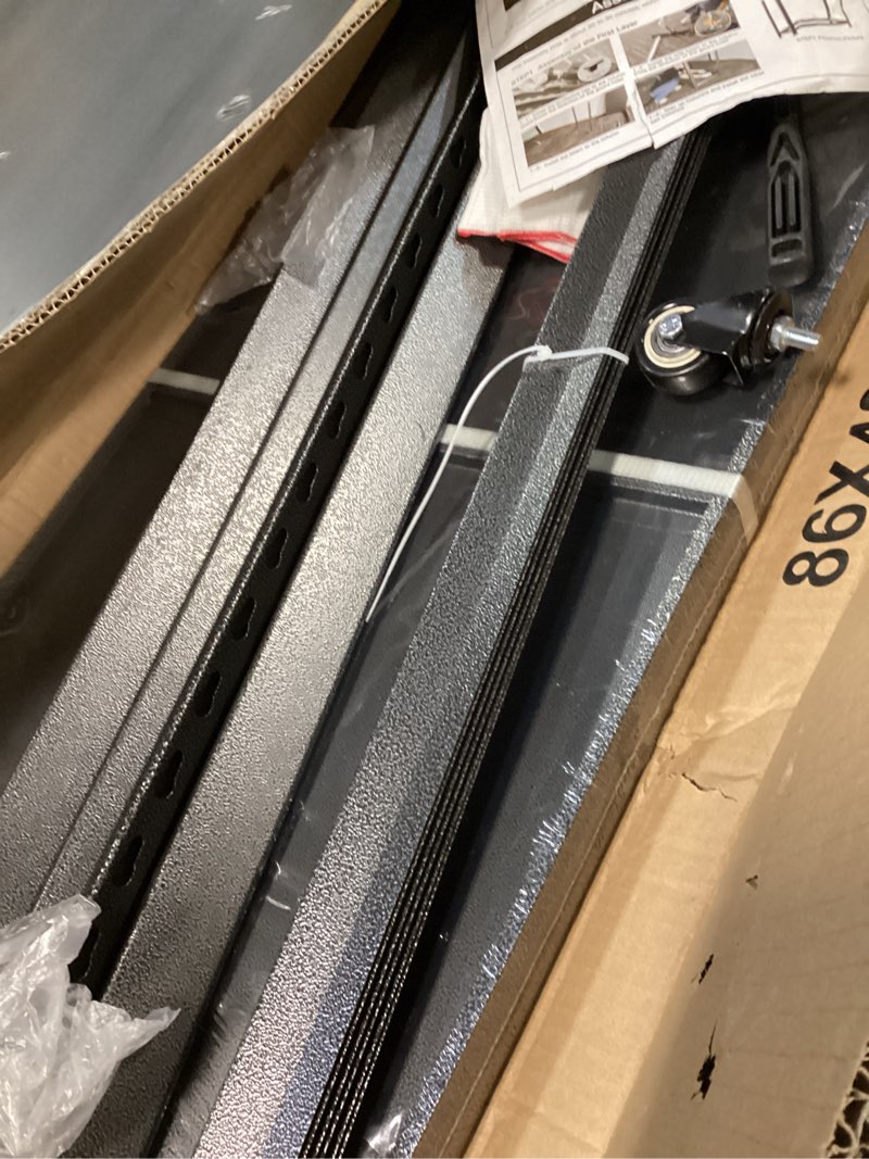 Condition photo showing Good Condition for 3-Tier Garage Storage Shelves,Heavy-Duty Unit with Wheels,Easy to Assemble Adjustable Metal Garage Shelving for Kitchen Warehouse Tool Room(Size:80cmX40cmX80cm)