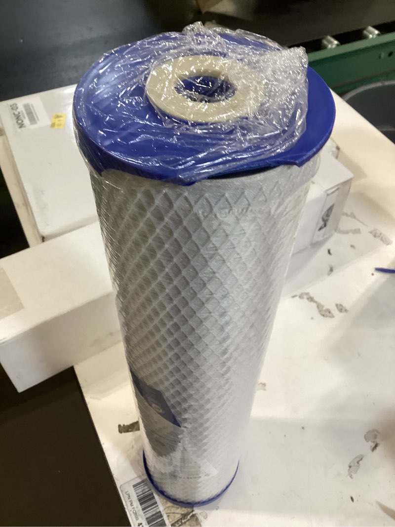 Condition photo showing As Is for pentek ep-20bb carbon block filter cartridge  20 inch x 4-5/8 inch  5 microns