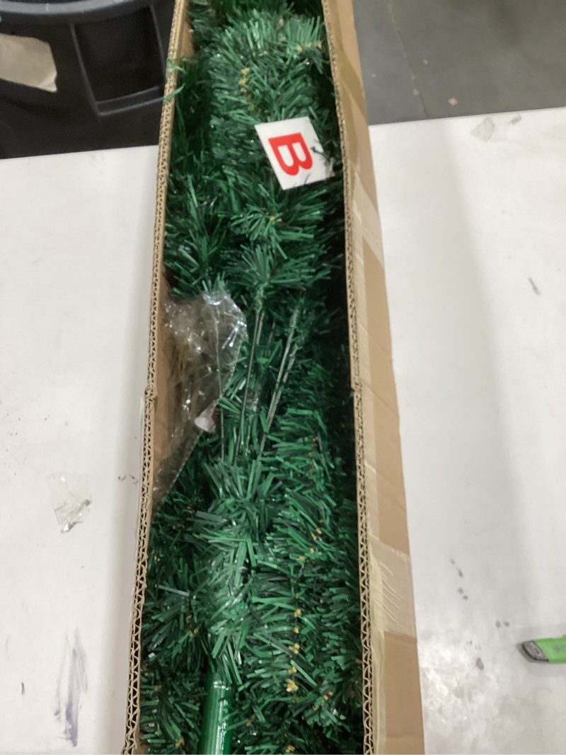 Condition photo showing Good Condition for KTKDE 6ft Premium Artificial Holiday Christmas Tree w/ 1005 Branch Tips1pcs Tree top Star 200 Led Battery Operated String Lights,for Home Festival Celebration Perfect Choice for Xmas Decoration Green 6ft