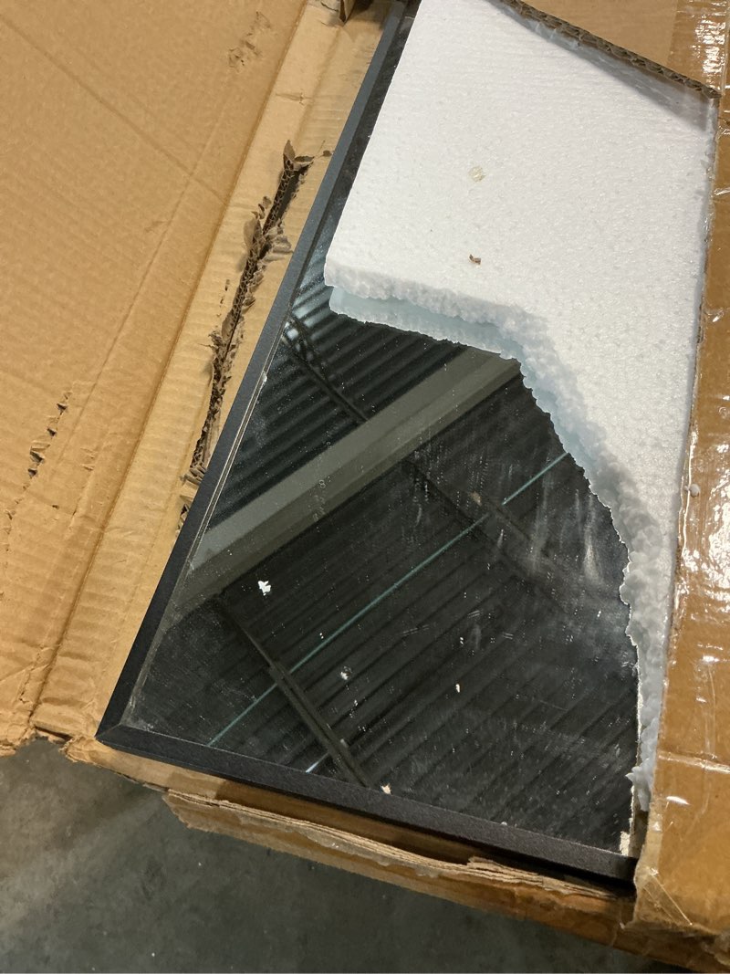 Condition photo showing Good Condition for delma wall full length mirror,standing mirror full body,large floor for wall door bedroom bathroom living room with aluminium frame(with stand,56x15-black)