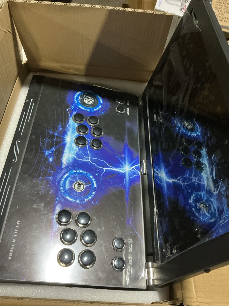 Condition photo showing Good Condition for 35000 in 1 portable arcade game console 21-inch hd screen dual players pandoras box 80s,retro video game machine search/hide/save/load/pause games (sc-21in)