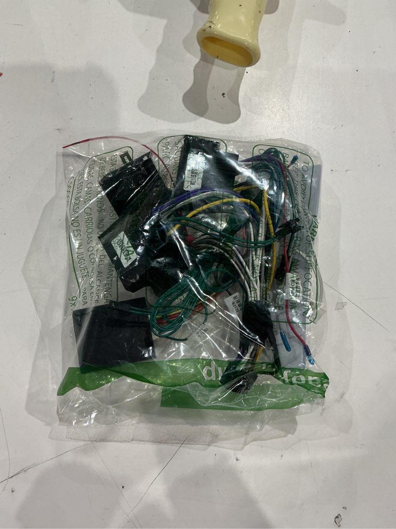 Condition photo showing As Is for 16pin car stereo radio power retrofit wiring harness cable adapter fits for benz b200/ w211/ c-class/e-class/ml/ s300/ vito/viano/ r350 / w203