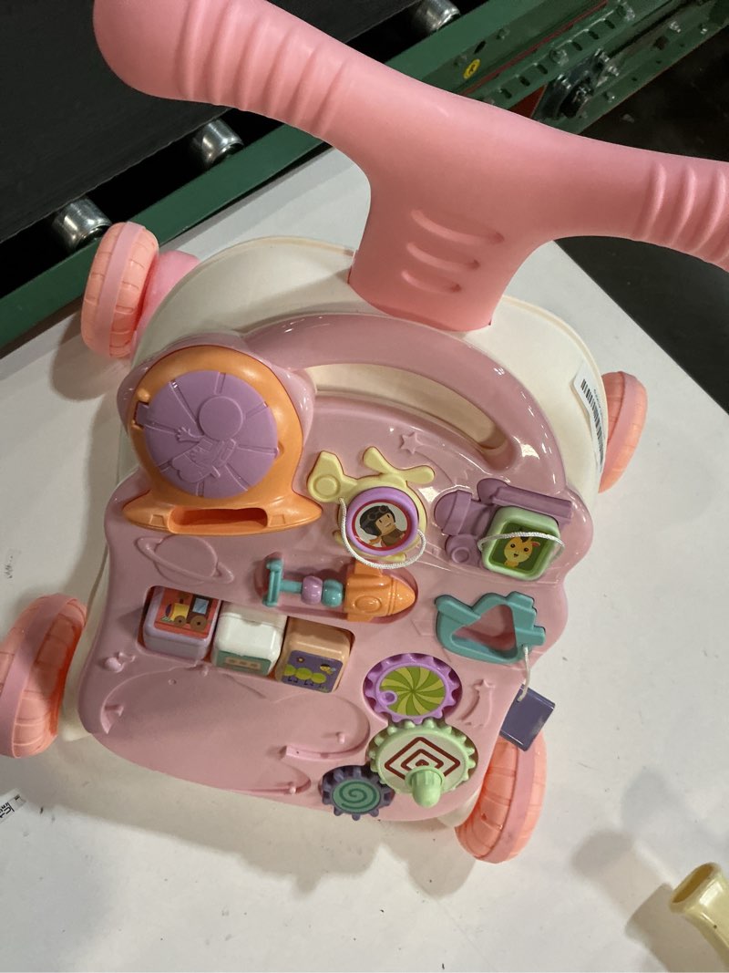 Condition photo showing Good Condition for QDRAGON 3 in 1 Baby Walker and Activity Center for Girl, Learning to Walk, Sit to Stand, Early Educational Push Toys with Music Panel for Infant Toddler 12+ Months Pink