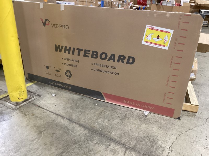 Condition photo showing Good Condition for viz-pro dry erase board/magnetic whiteboard, 8' x 4', silver aluminum frame