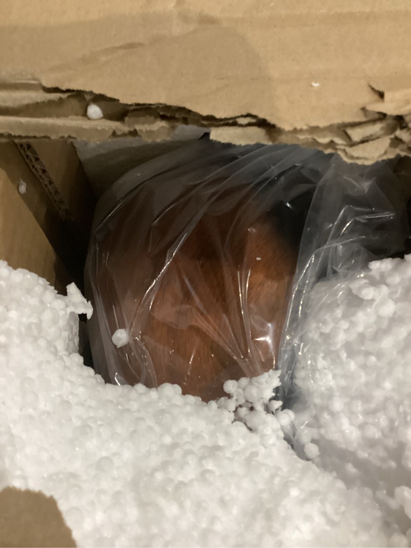 Condition photo showing As Is for Pet Urns,Sleeping Resin Cremation Cat Urn, Cat Urns for Ashes, Small Animal Urn Cherry