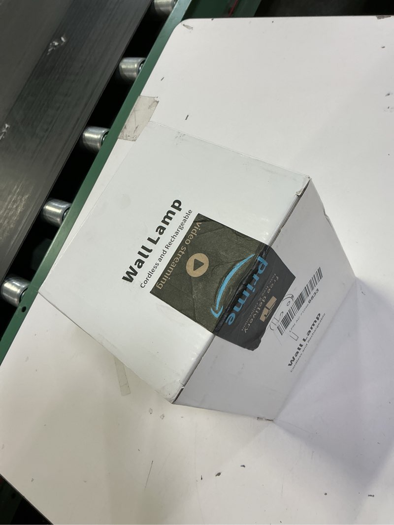 Condition photo showing New/Like New for Battery Operated Wall Sconce Set of 2, Small LED Rechargeable Wall Lights with Remote, 5200mAh Dimmable Fabric Shade Cordless Wall Lamp for Bedside, Bedroom, Hallway, Living Room, Gifts (Black) Black + Beige Lampshde (2 Pack)