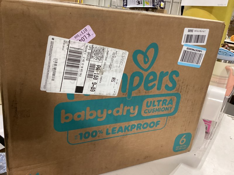 Condition photo showing Good Condition for pampers diapers - baby dry - size 6, 144 count, absorbent disposable infant diaper (packaging may vary) size 6 144