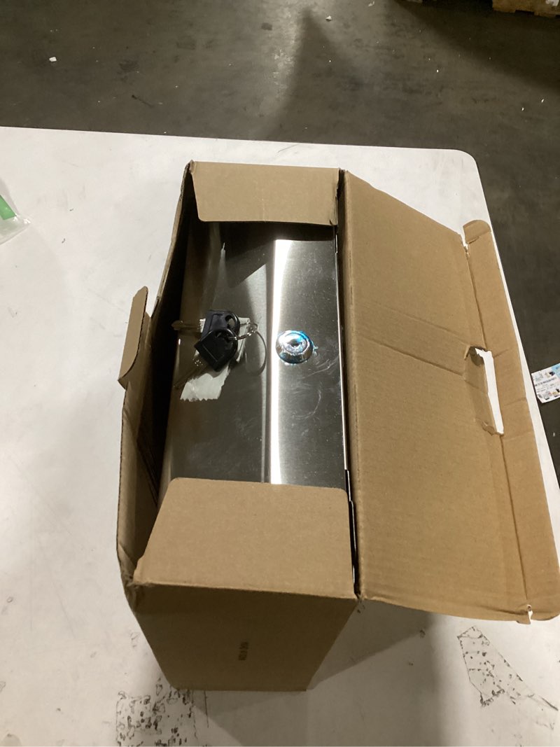 Condition photo showing Good Condition for Paper Towel Dispenser Wall Mount Commercial, C Fold Multifold Hand Paper Towel Dispenser, Stainless Steel Tissue Holder Silver