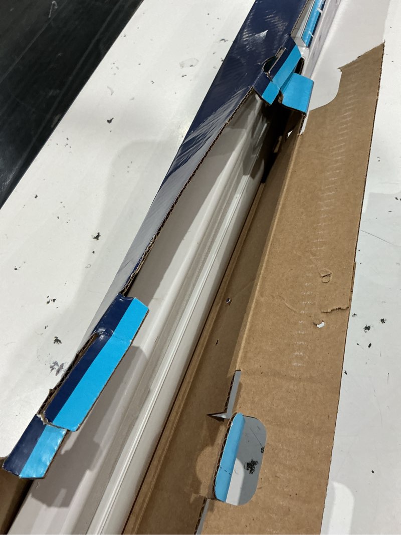 Condition photo showing As Is for levolor 48-in x 72-in snow light filtering cordless cellular shade