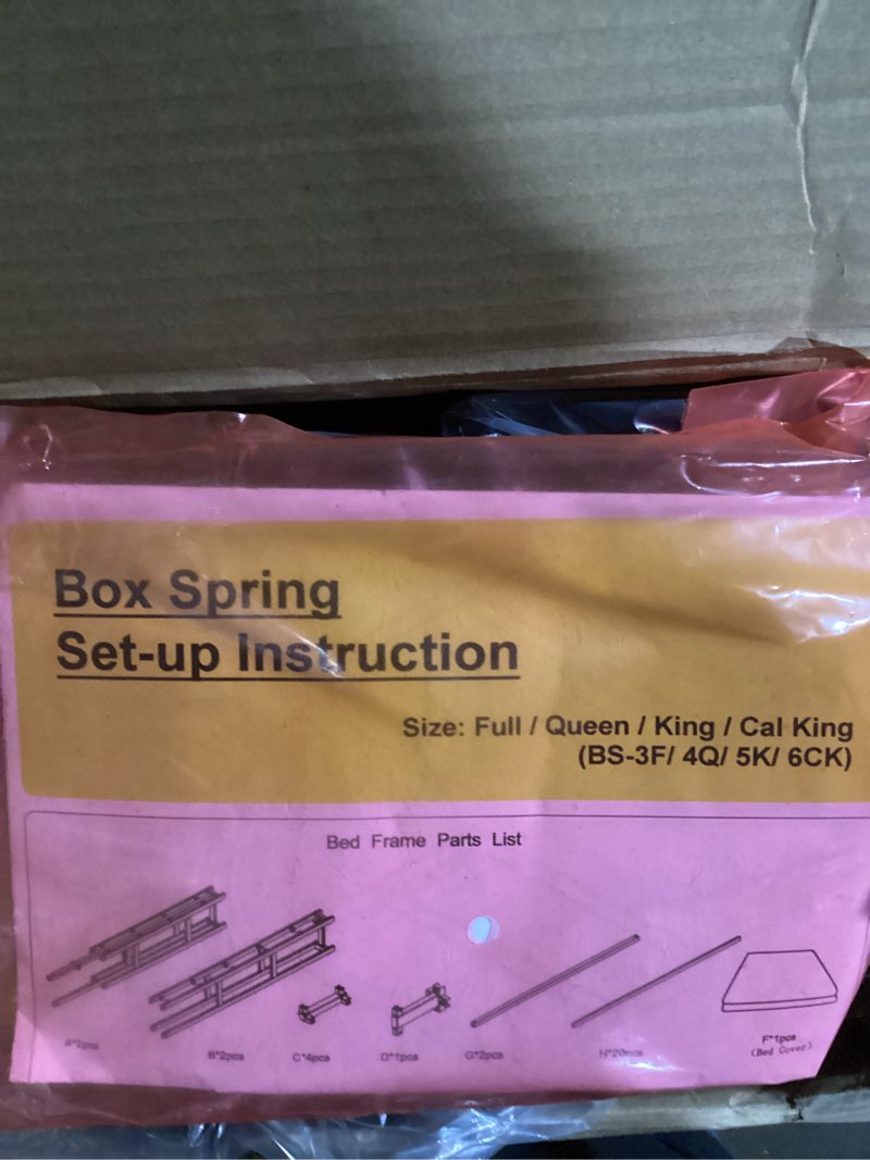 Condition photo showing New/Like New for Metal Bed Frame/box spring-universal,any Size Bed Frame with Storage Space,Heavy Duty Sturdy Mattress Foundation,Easy Assembly,No Box Spring Needed, Black,14 Inch,Queen