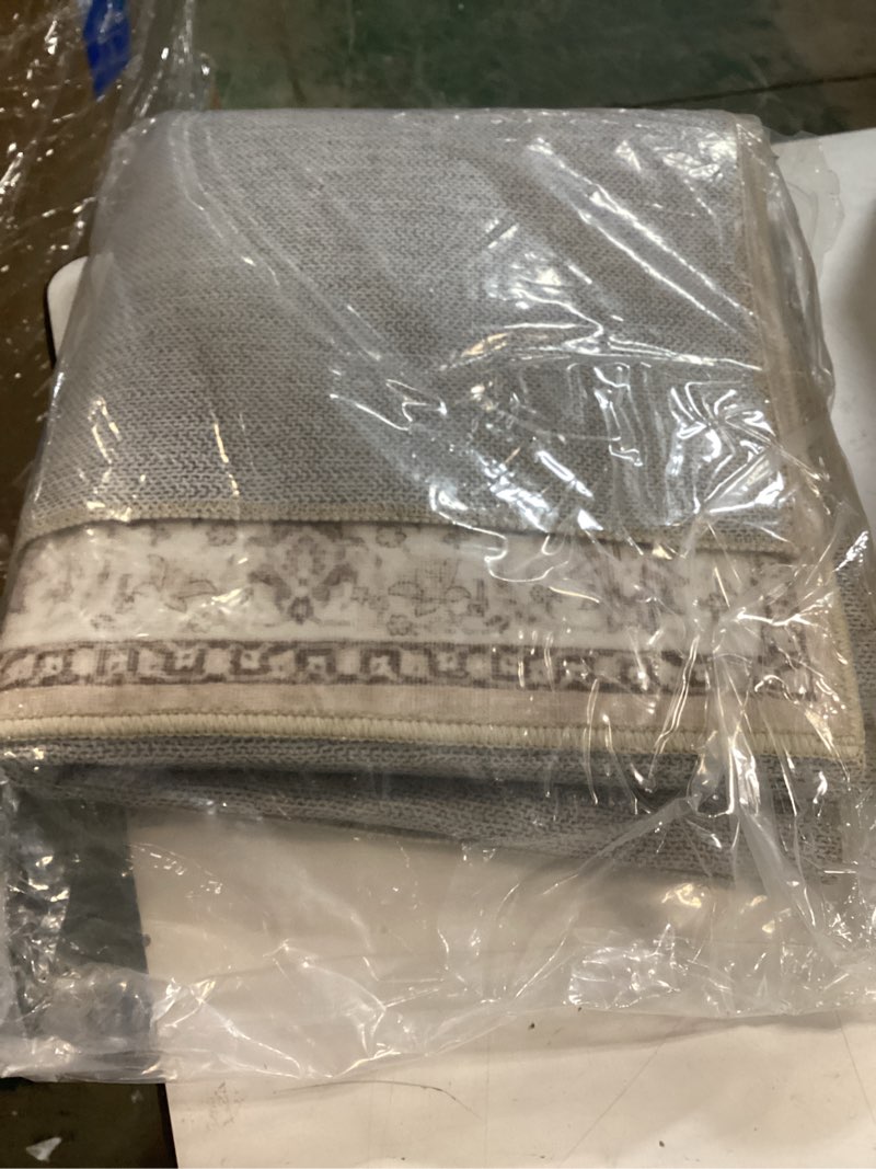 Condition photo showing New/Like New for Washable 2x8 Hallway Runner Rug: Vintage Water Resistant Kitchen Entryway Rug Ultra Soft Living Room Bedroom Carpet with Non Slip Backing Indoor Low Pile Floor Mat for Bathroom Dining Room(2x8,Beige) 2' x 8' (Rectangular) Beige