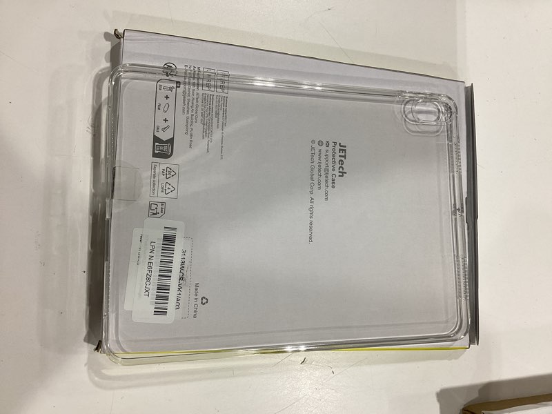 Condition photo showing Good Condition for jetech case for ipad air 11-inch m3/m2 (2025/2024), ipad air 5/4 (2022/2020 5th/4th) with pencil holder, clear transparent back slim stand shockproof tablet cover, auto wake/sleep (starlight)