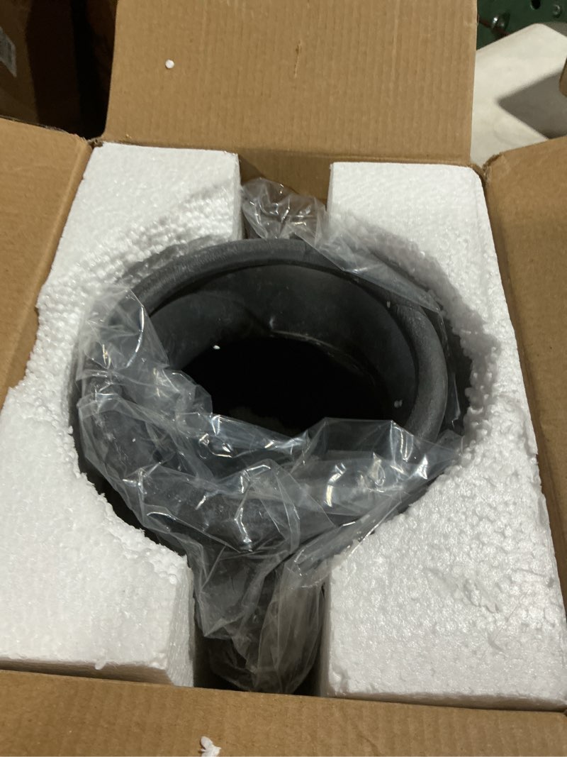 Condition photo showing Good Condition for Quoowiit Ceramic Rustic Farmhouse Vase, Distressed Decorative Flower Vases for Home Decor, Ideal Shelf Decor, Grey Boho Vase for Living Room Bedroom Kitchen Office Centerpiece Table Decorations 8 Inch-grey