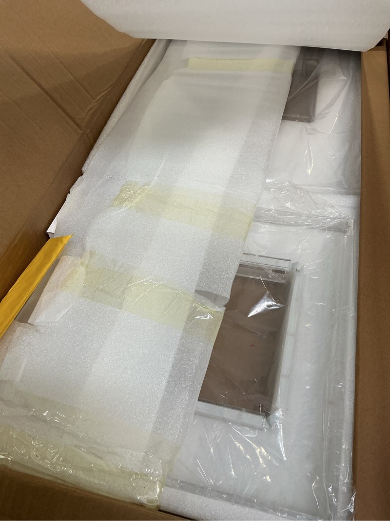 Condition photo showing Good Condition for Acrylic Podium Stand, Ultra Clear 43'' Pulpits for Churches with 15 Color Adjustable, Modern Lectern with Storage Sheld for Church,Conference,Speech,Classroom, 23.62”x 15.75”X 43.3”