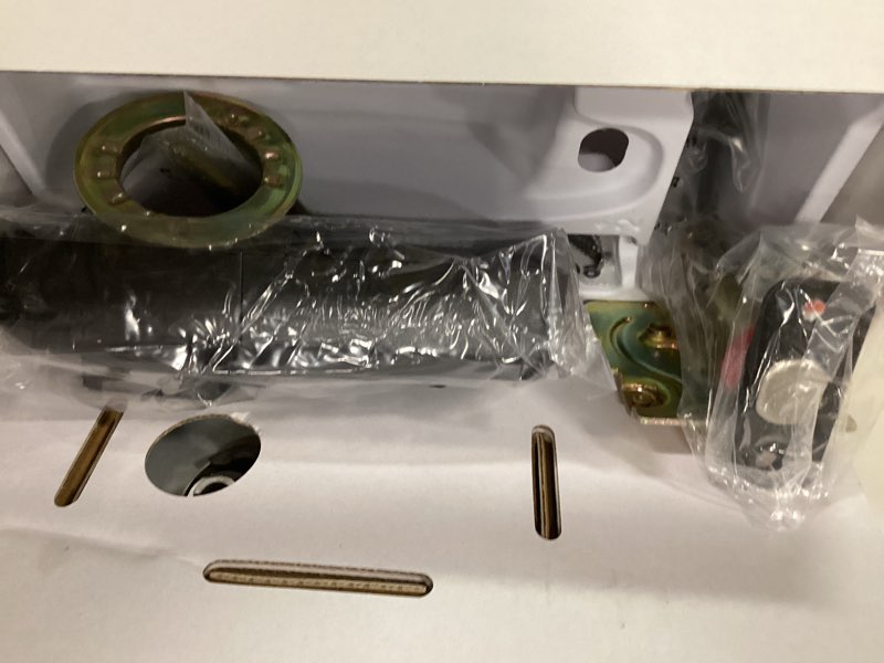 Condition photo showing Good Condition for SmartCode 260 Contemporary Matte Black Keypad Electronic Deadbolt Feat SmartKey & Halifax Hall/Closet Handle Combo Pack