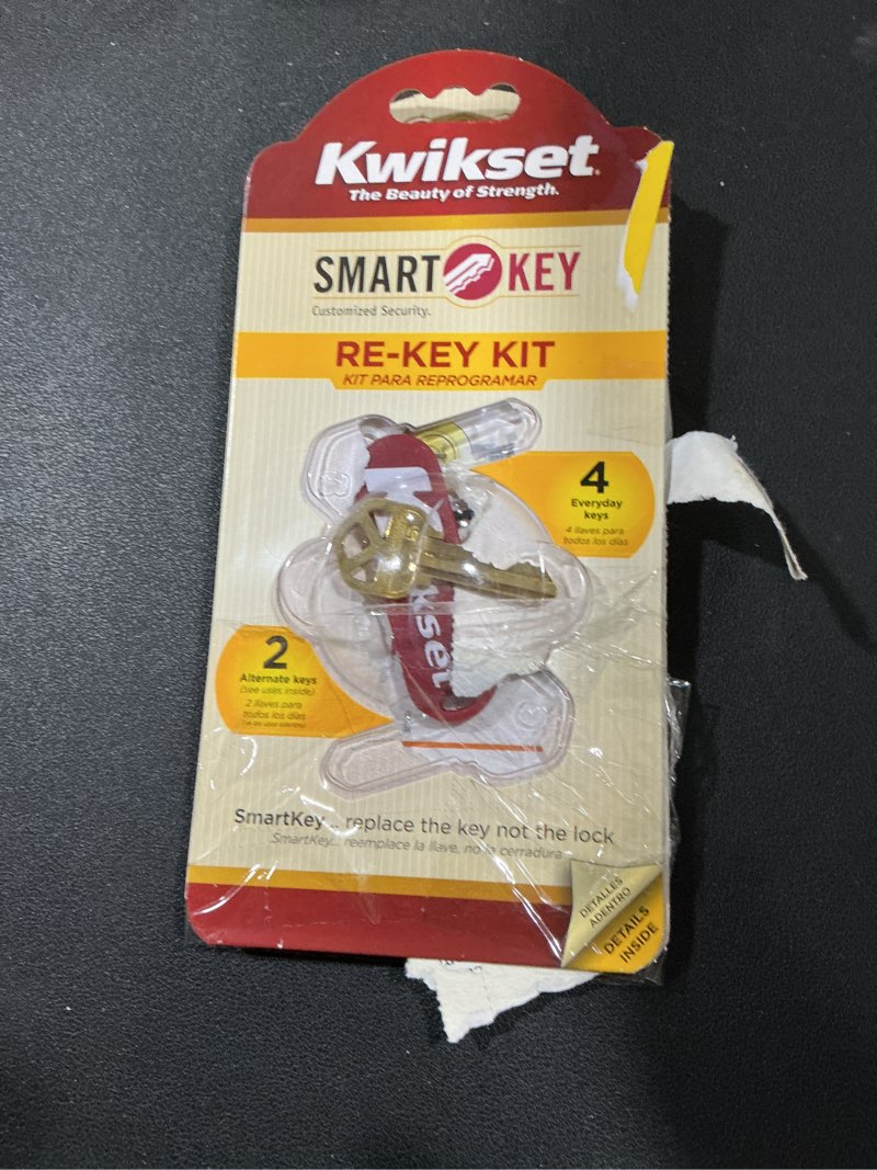 Condition photo showing As Is for Kwikset 83262-001 SmartKey Re-keying Kit
