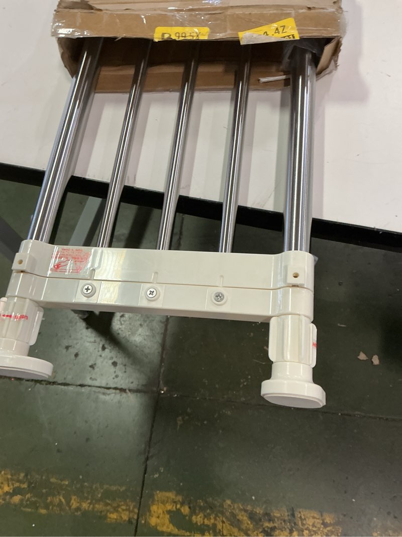 Condition photo showing Good Condition for Hershii Closet Tension Shelf & Rod Expandable Metal Storage Rack Adjustable Organizer DIY Divider Separator for Cabinet Wardrobe Cupboard Kitchen Bathroom?15.74-23.62inches 40-60cm/15.74-23.62inches Ivory