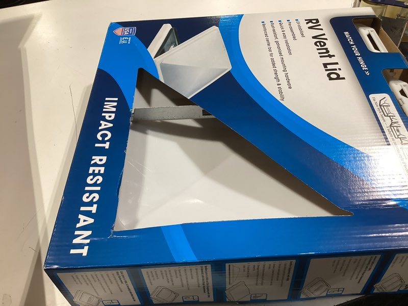Condition photo showing Good Condition for camco rv vent lid, white polypropylene