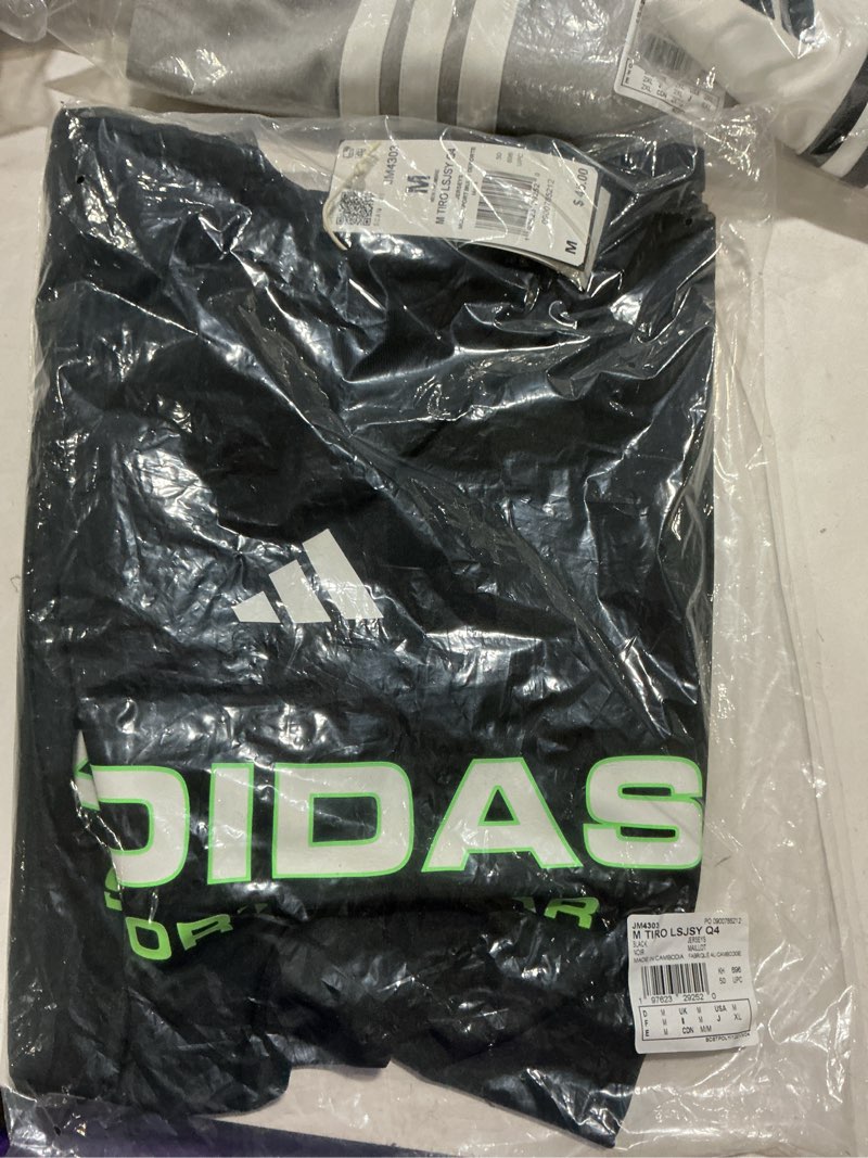 Condition photo showing Good Condition for Adidas Mens House of Tiro Long Sleeve Jacquard Jersey Medium Black