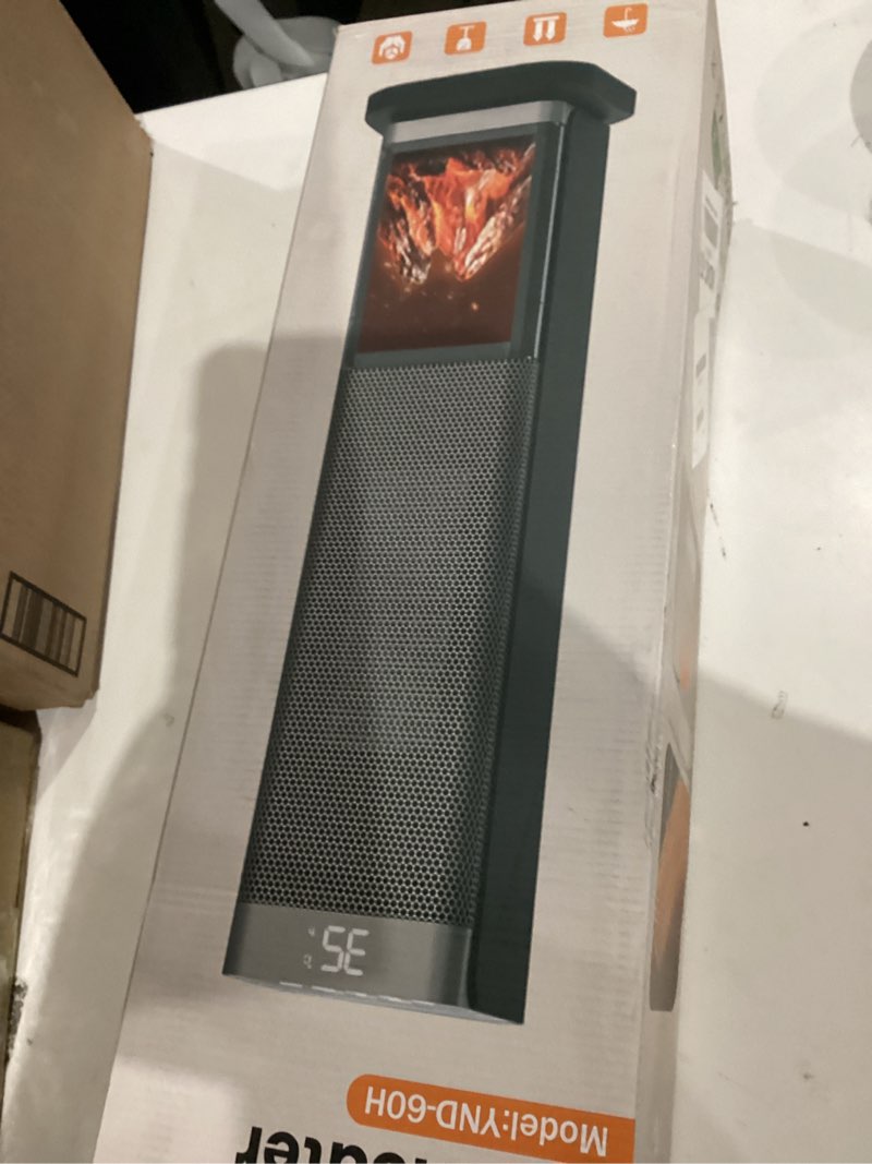 Condition photo showing New/Like New for Space Heaters for Indoor Use, 1500W PTC Ceramic Electric Heater with Thermostat, Room Temperature Display, 70° Oscillation, Remote Control, 12H Timer, Quiet Portable Heater for Office Bedroom