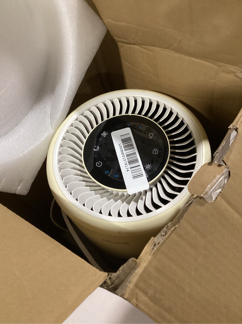 Condition photo showing Good Condition for LEVOIT Air Purifier for Home Allergens Pet Hair in Bedroom, Covers Up to 1073 ft² by 56W High Torque Motor, AHAM VERIFIDE, 3-in-1 Filter with HEPA Sleep Mode, Remove Dust Smoke Odor, Core300-P, White White Core 300-P 1Pack