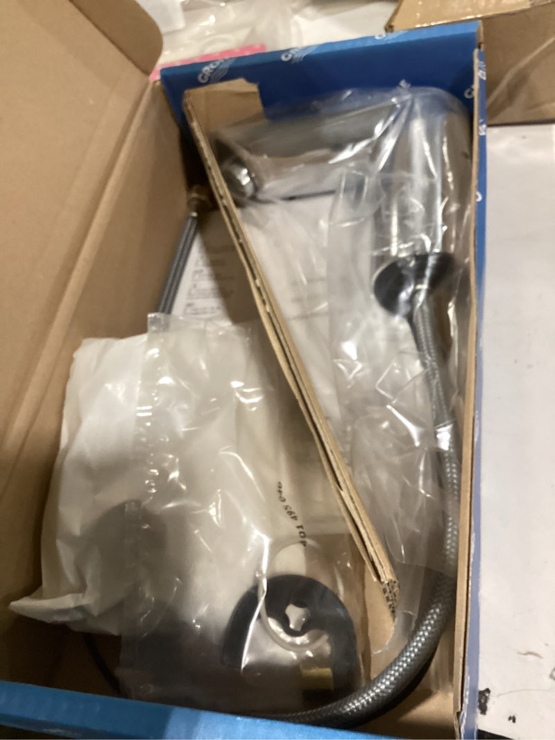 Condition photo showing Good Condition for grohe 36467000 bau cosmopolitan e touchless electronic faucet with temperature control lever, battery-powered, dc, starlight chrome temp lever dc power