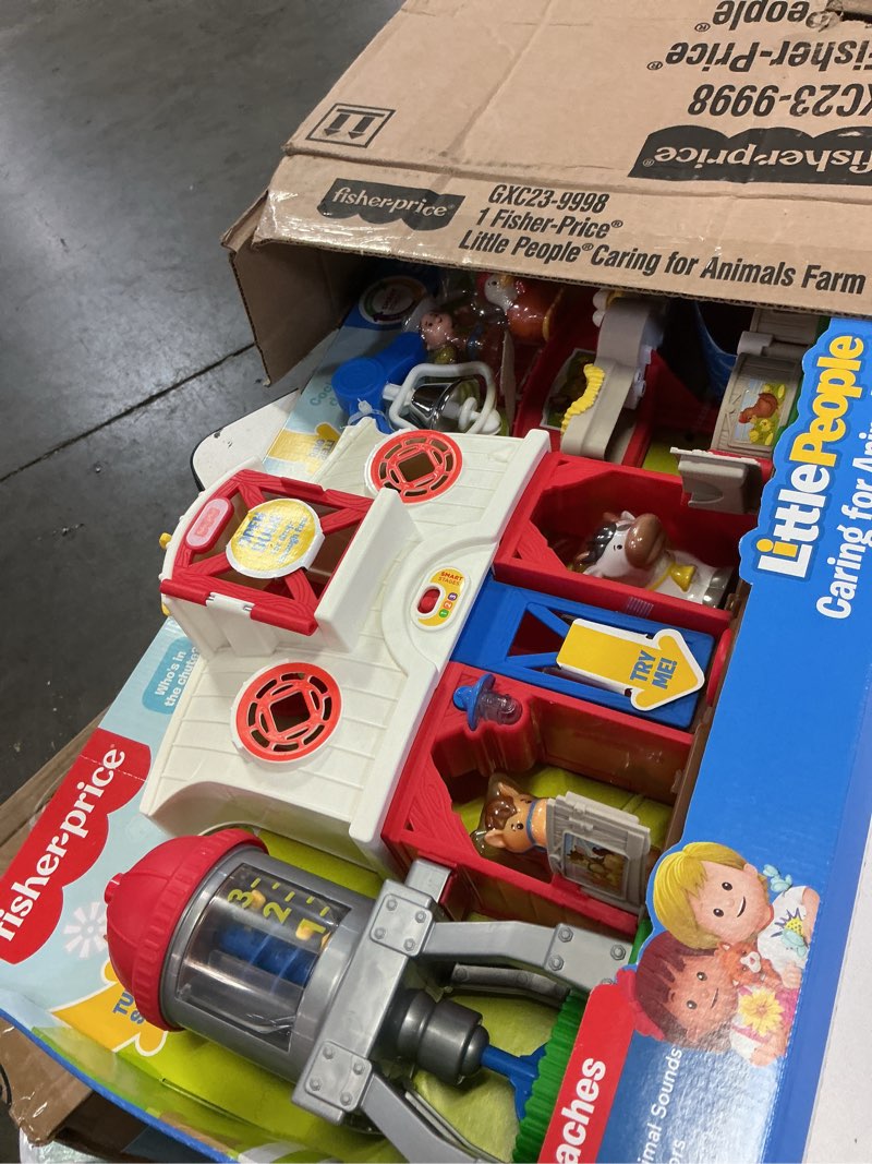 Condition photo showing Good Condition for fisher-price little people toddler learning toy caring for animals farm electronic playset for preschool pretend play kids ages 1+ years standard