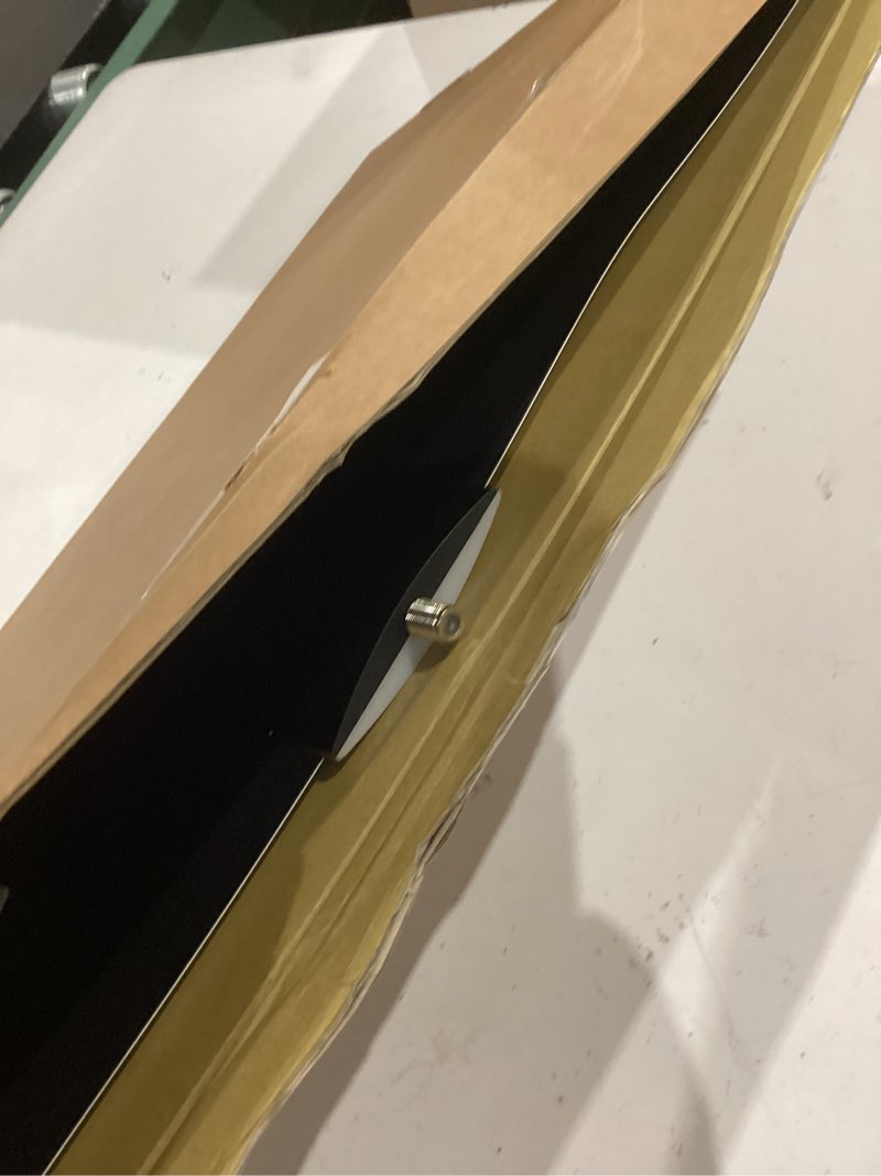 Condition photo showing As Is for mohu leaf supreme pro paper-thin indoor tv antenna, amplified, uhf vhf, 65-mile range, multi-directional – w/ 12 ft. cable, signal indicator