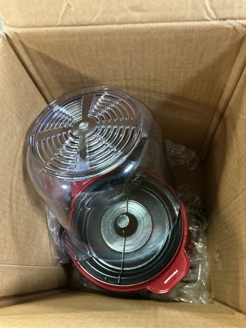 Condition photo showing As Is for cuisinart easypop popcorn maker, red, cpm-700nas