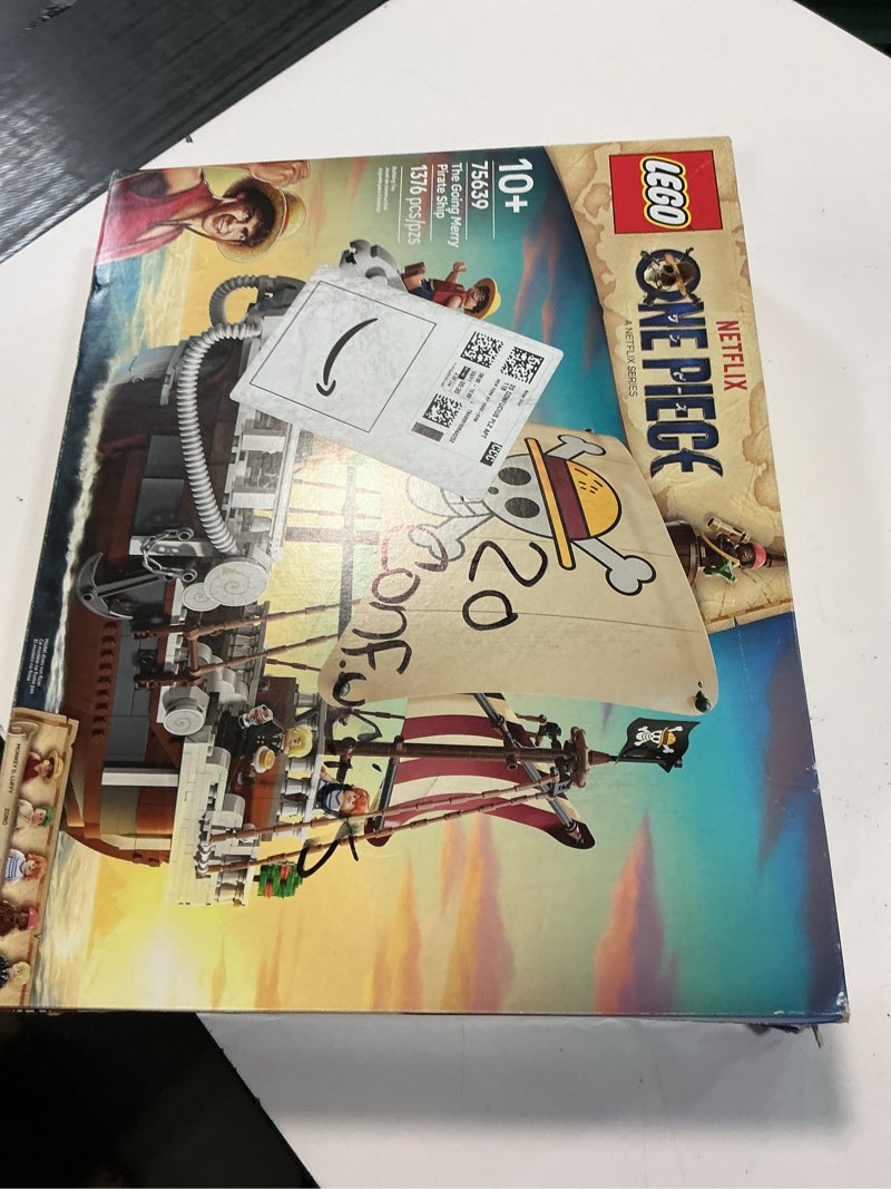Condition photo showing New/Like New for lego one piece the going merry pirate ship building blocks - pretend play adventure toy for boys & girls, 10+ - straw hat crew toy figures & playset for anime fans - gift idea for birthdays - 75639