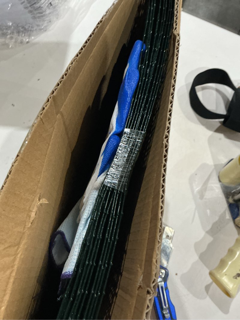 Condition photo showing Good Condition for 3pack 17x14 inch galvanized wire plant protectors -9pcs mesh cages with stakes & zip ties, chicken wire cloches for rabbits squirrels, garden vegetable seedling protection