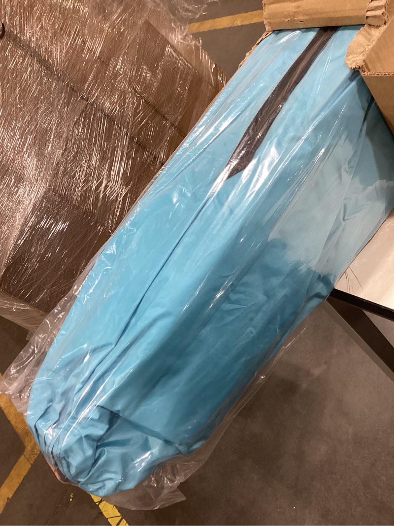 Condition photo showing New/Like New for oileus x-large 4 person beach tent sun shelter - portable sun shade instant tent for beach with carrying bag, stakes, 6 sand pockets, anti uv for fishing hiking camping, waterproof windproof, sky blue