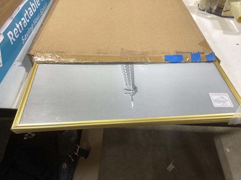 Condition photo showing Good Condition for upsimples 18x24 picture frame gold 3 pack, scratch-proof poster frames 18 x 24 for photo gallery - slide-in strips, horizontal or vertical wall mounting gold 18x24