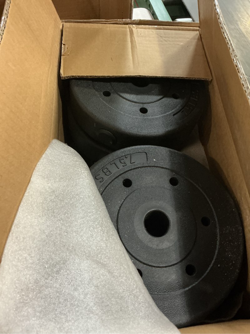 Condition photo showing Good Condition for cap barbell 40-pound adjustable cement dumbbell set – versatile vinyl coated weights for home gym excellence