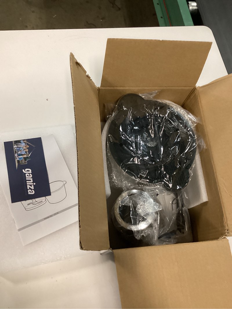 Condition photo showing New/Like New for ganiza food processors, electric food chopper with meat grinder & vegetable chopper - 2 bowls (8 cup+8 cup) with powerful 450w copper motor - includes 2 sets of bi-level blades for fruits/meat/nuts black