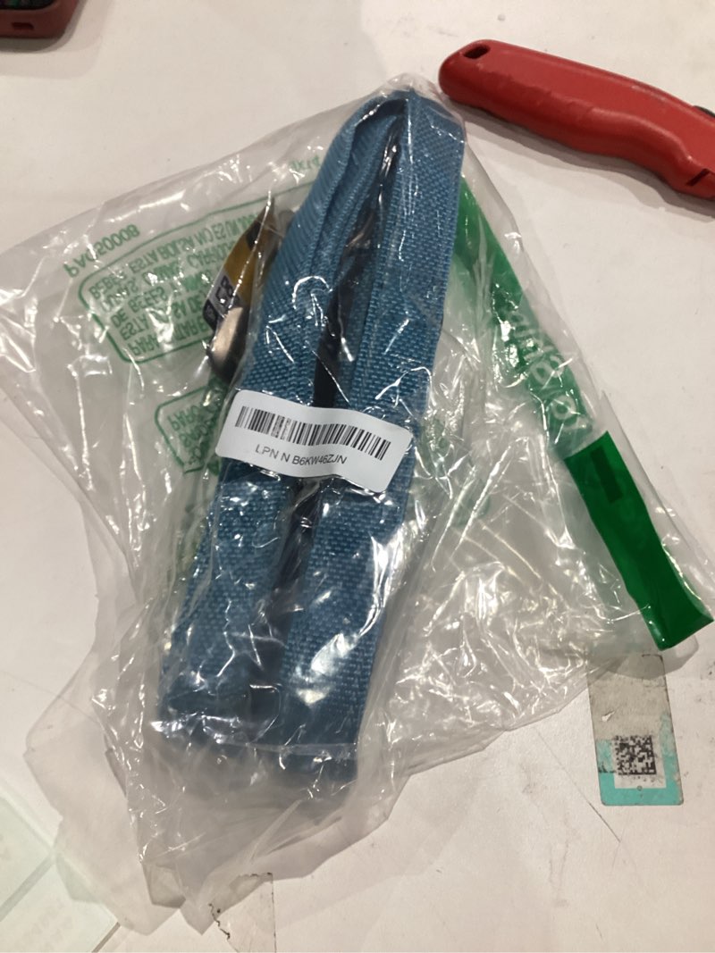 Condition photo showing Good Condition for Fida 10ft Heavy Duty Dog Leash with 2 Comfortable Padded Handles, Traffic Handle & Advanced Easy Snap Hook, Reflective Walking Lead for Large, Medium & Small Breed Dogs,Blue 10 Feet (Pack of 1) Blue