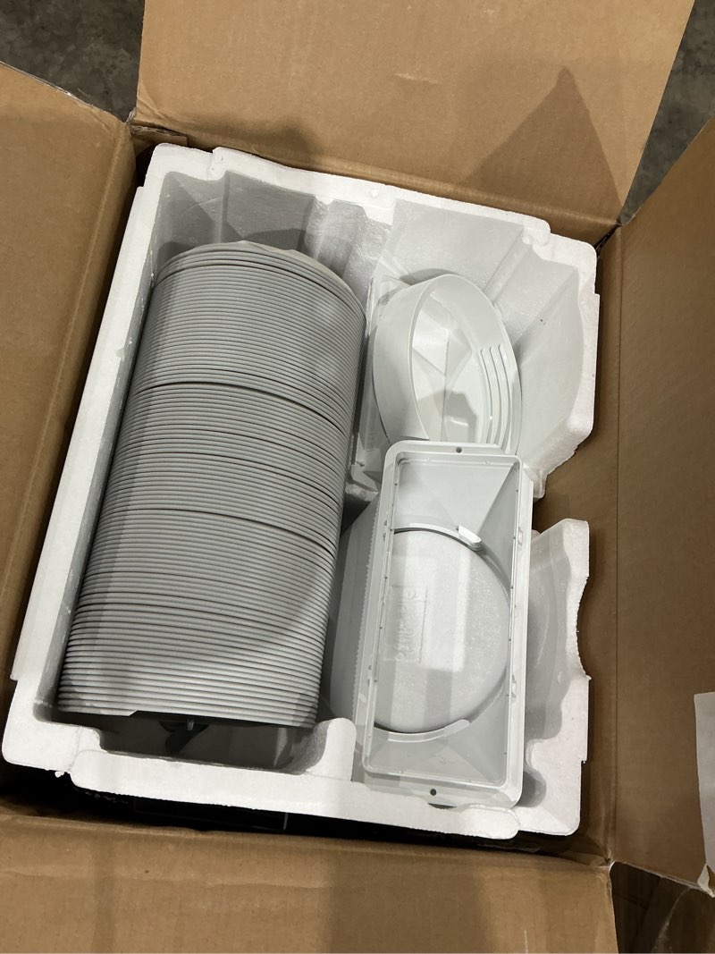 Condition photo showing As Is for antarctic star 8000 btu portable air conditioner, 4-in-1 ac unit with cooling, dehumidifier & fan modes, sleep mode, 24h timer & remote control, moving wheels & window installation kit 8000.0 british thermal units regular