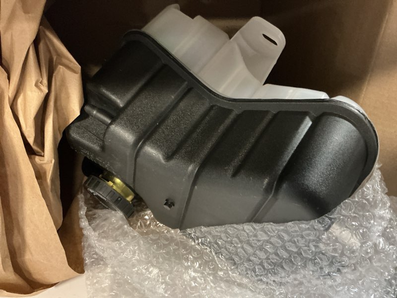 Condition photo showing Good Condition for radiator coolant overflow tank with sensor 603-122 replacement for deville replacement for bonneville aurora 2000-2005 replacement for 25774005 26032950