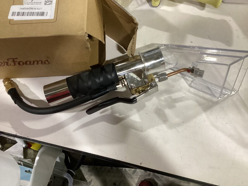Condition photo showing New/Like New for carpet extractor wand with 1/4"quick disconnect coupler valve for shop vac/mytee & most upholstery vacuum extractor ,upholstery cleaning tool for carpet cleaning/car detailing, extractor head