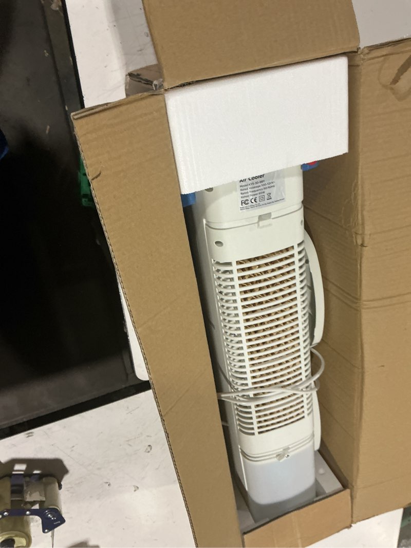Condition photo showing Good Condition for evaporative air cooler, 3-in-1 portable air conditioners for room, 4 modes 3 speeds, fast cooling portable ac unit/24h timer, remote oscillating tower fan, quiet swamp cooler for bedroom office