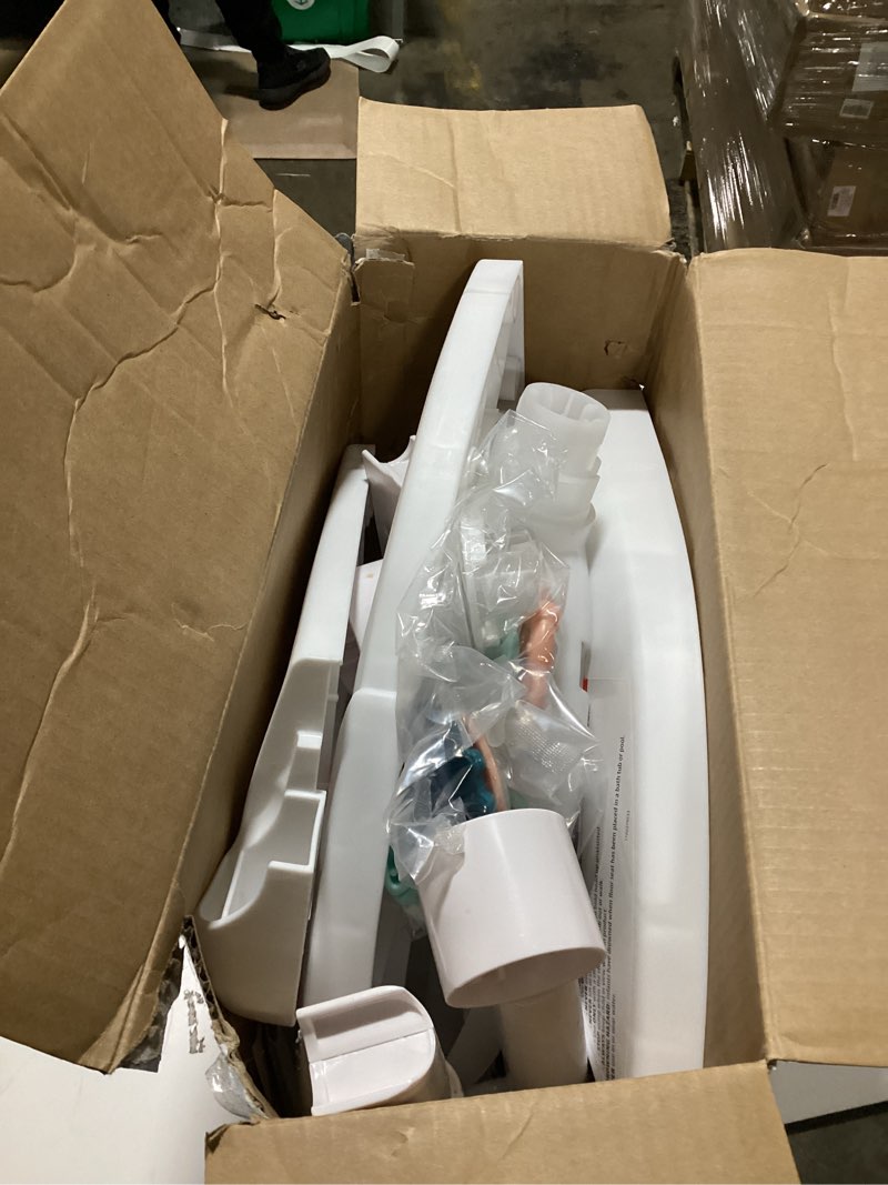 Condition photo showing As Is for Fisher-Price Portable Baby Chair Sit-Me-Up Floor Seat With Developmental Toys & Machine Washable Seat Pad, Pacific Pebble 1 Count (Pack of 1) Pacific Pebble